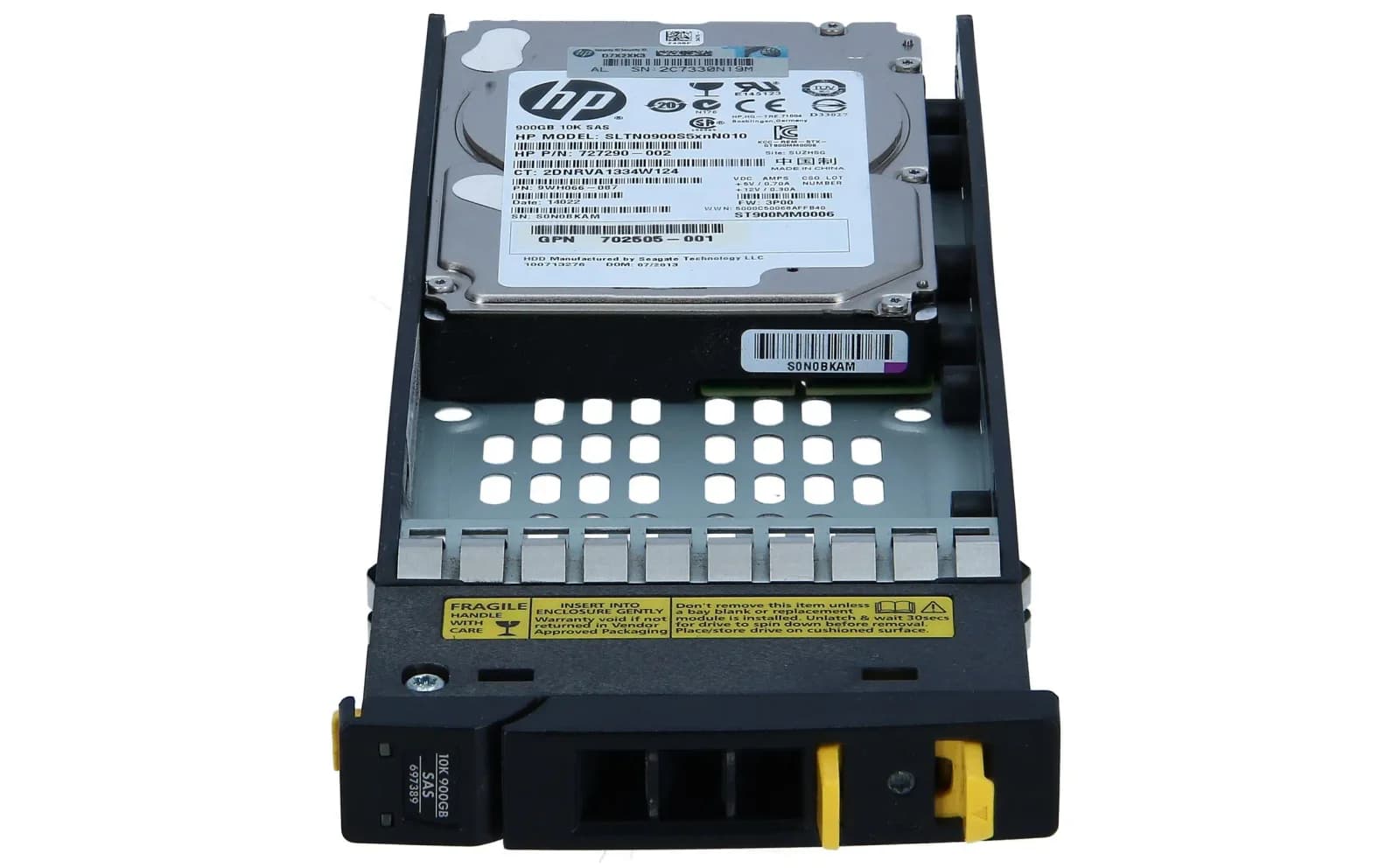 HP DRV,HD 900G SAS 2.5 10K 6Gb-SGLT-DIF 3P (727290-002)