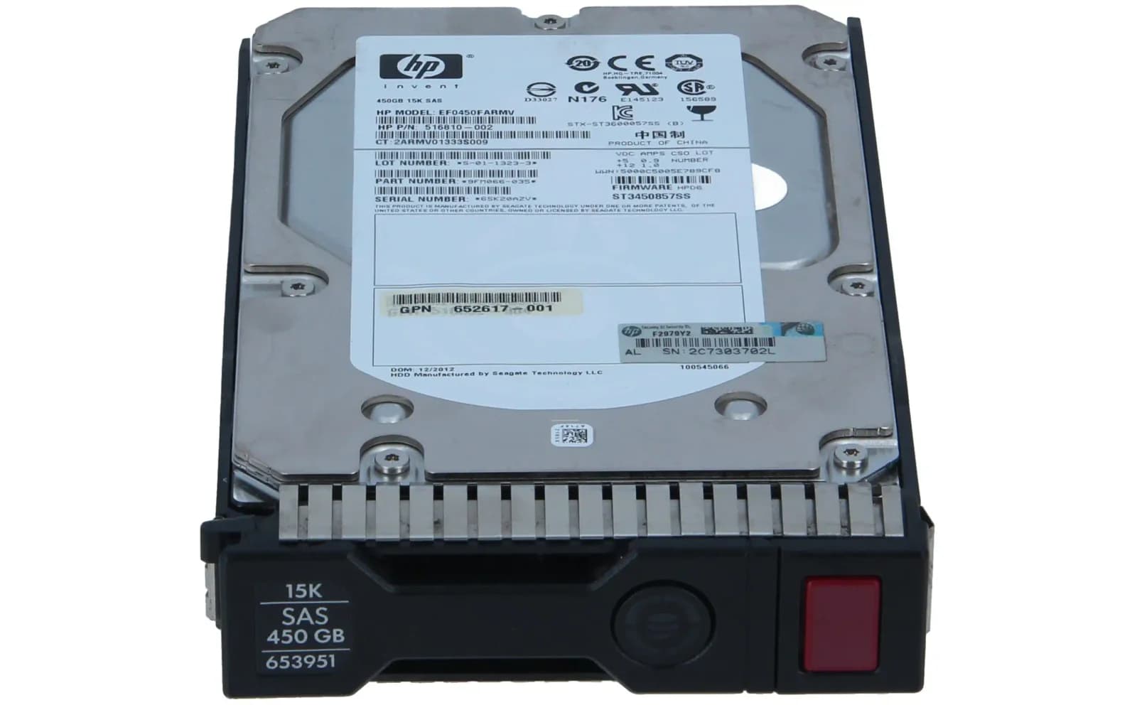 HP 450GB 12G SAS 15K rpm LFF (3.5-inch) SC Converter Enterprise 3yr Hard Drive (737394-B21)