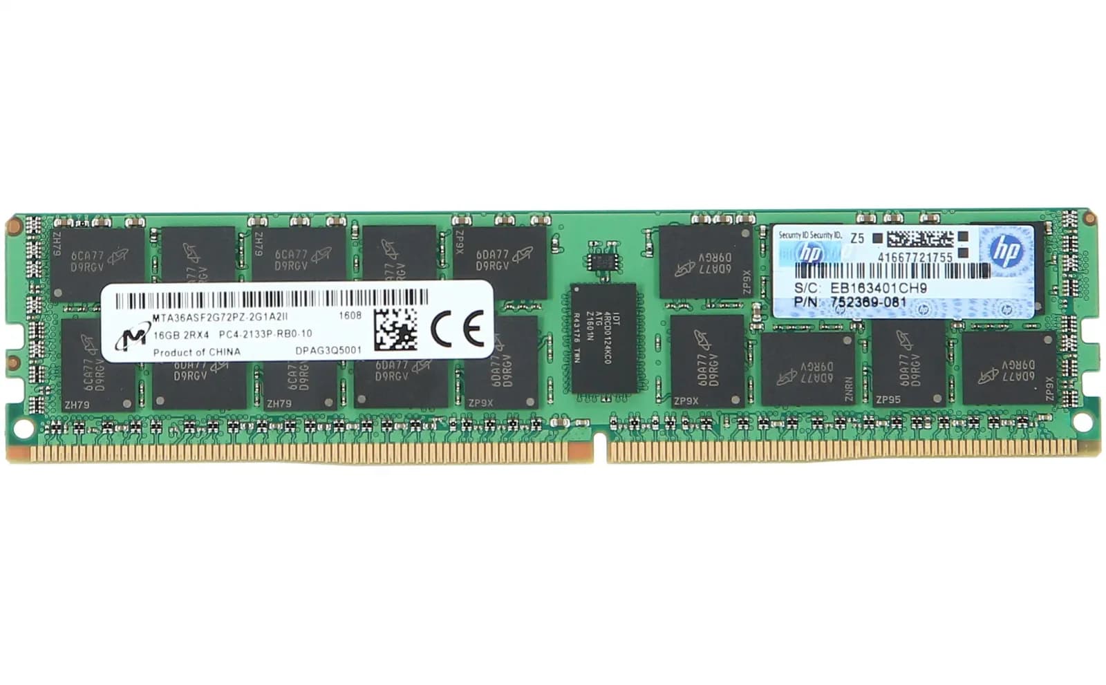 HPE Samsung, 16GB DDR4 2133MHz 16GB DDR4 2133MHz yaddaş modulu (752369-081)