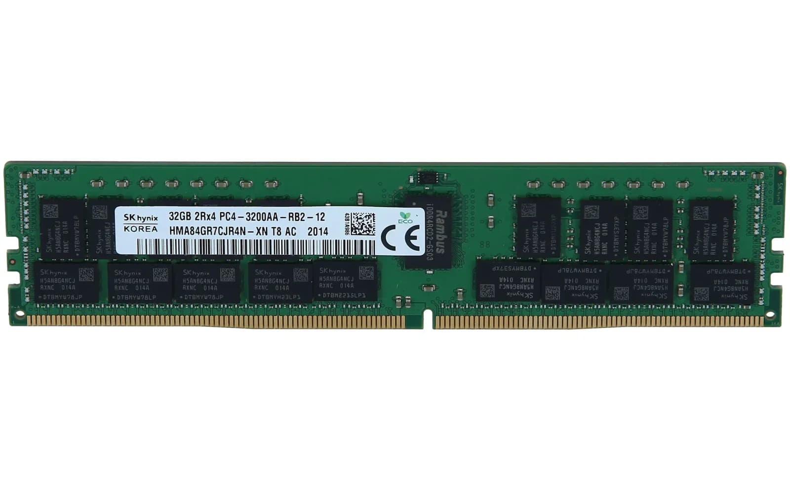 Dell 32GB 1*32GB 2RX4 PC4-25600AA-R DDR4-3200MHZ SMART MEM, 32 GB, DDR4 (75X1V)