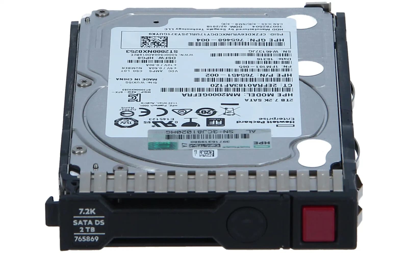 HP 2TB SATA 6G 7.2K SFF SC 512e DS HDD (765451-002)