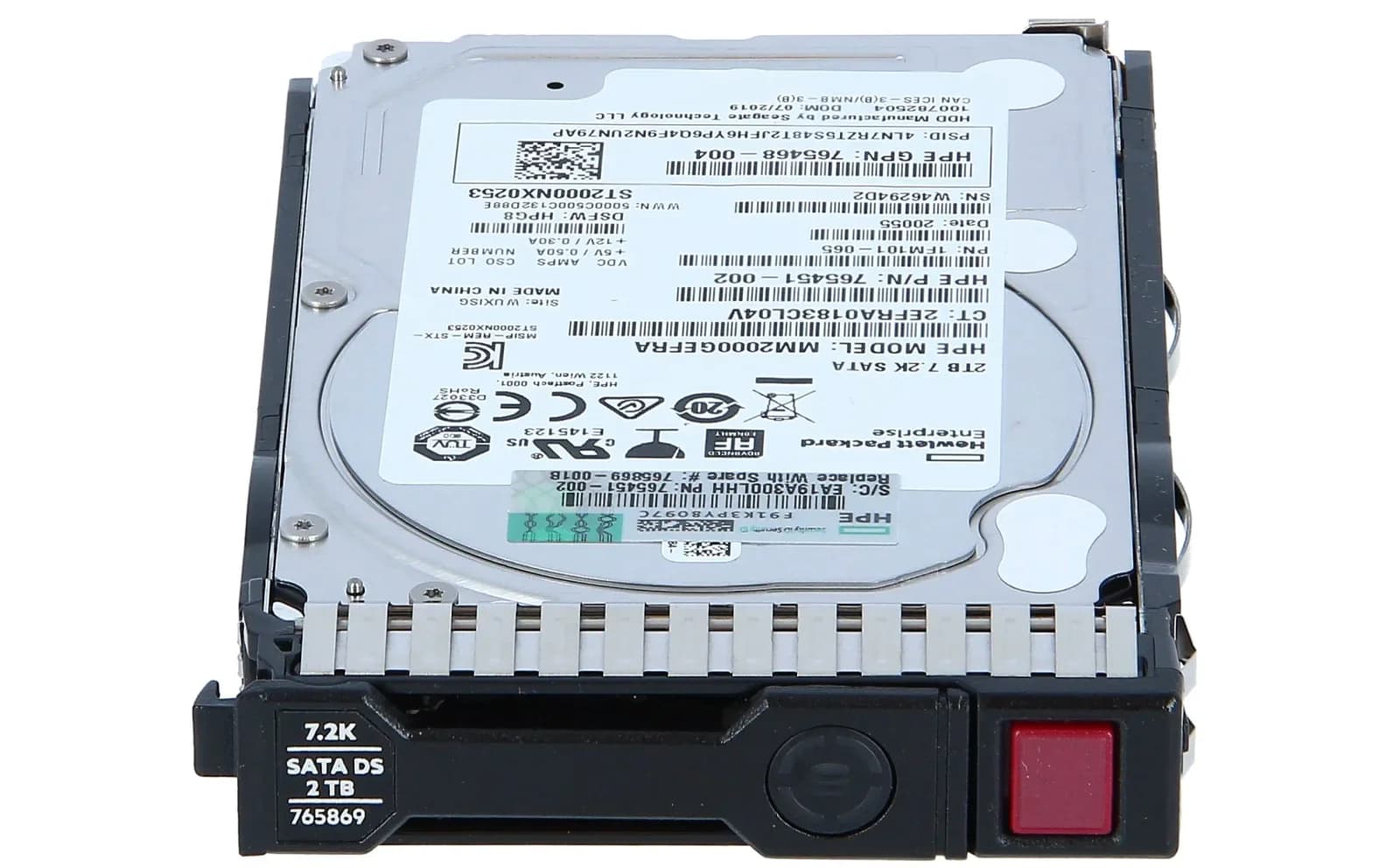 HPE SPS-DRV 2TB 6G 7.2K 2.5 SATA 5, sərt disk, Serial ATA (765869-001)
