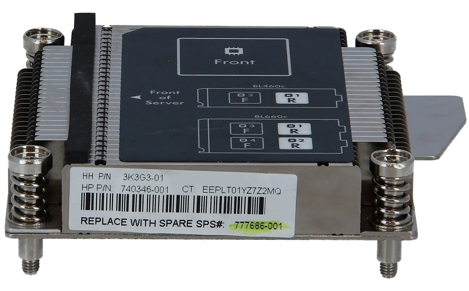 HPE Heatsink CPU two Gen 9 (HP ProLiant BL460c) (777686-001)