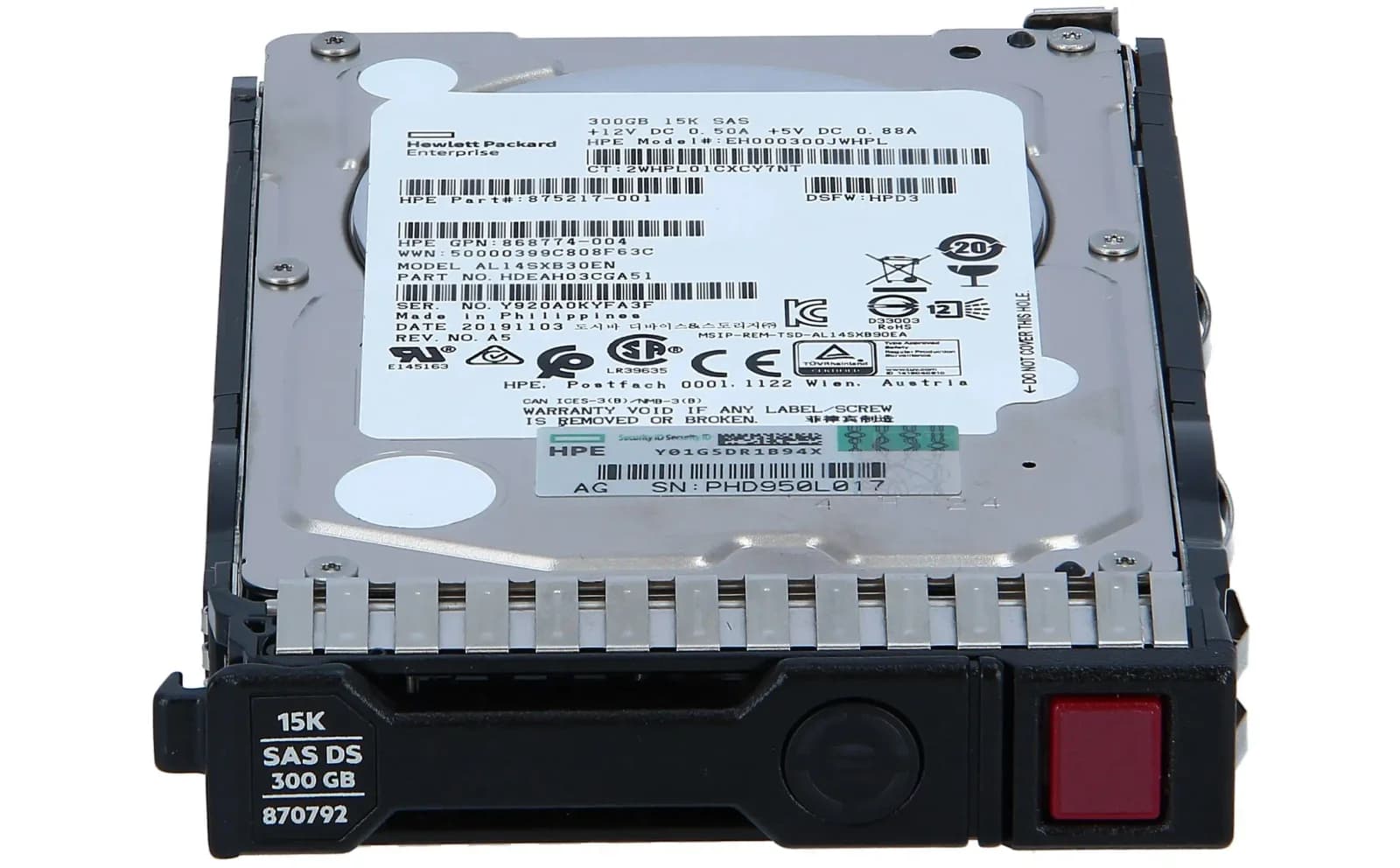HPE Enterprise, Жёсткий диск, 300 GB (785407-001)