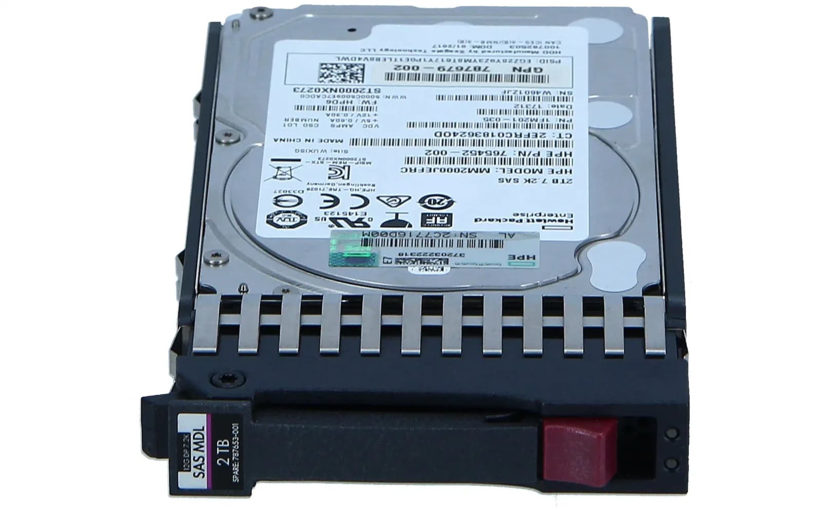 HP Dual Port, Hard drive, 2 TB, 2.5" SFF, SAS 12Gb/s, 7200 rpm (787653-001)