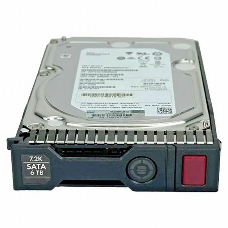 HPE Hard drive, 6 TB, helium-filled, hot-swap, 3.5" LFF, SATA 6Gb/s, 7200 rpm (793767-001)