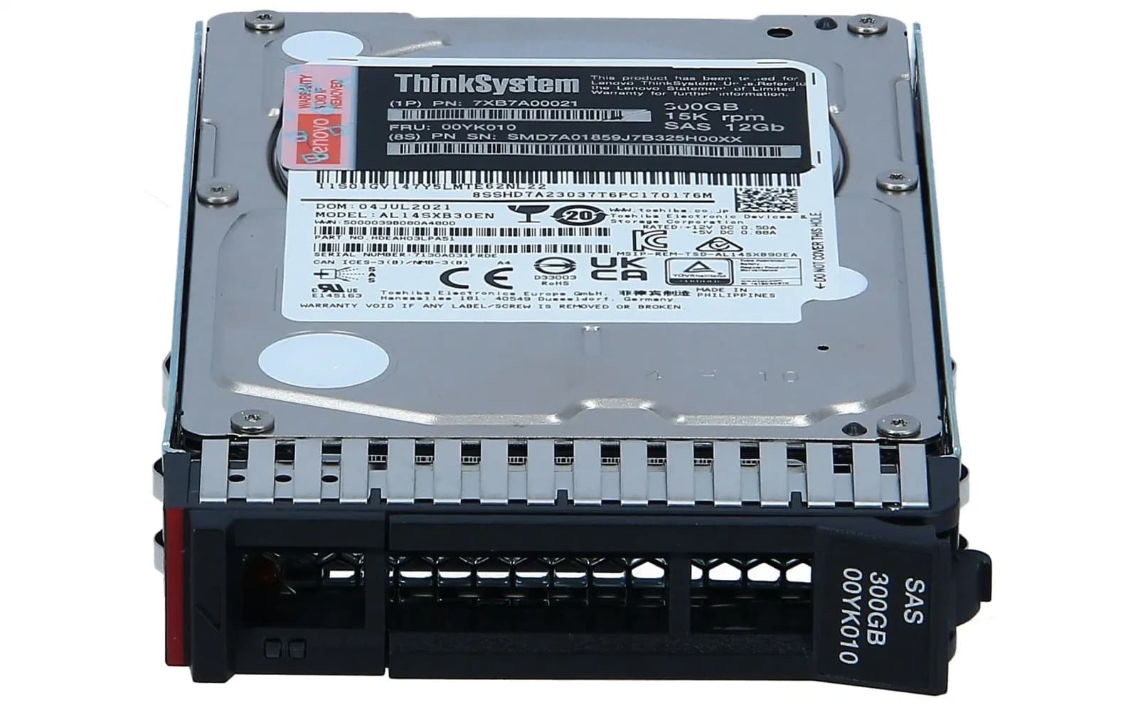 Lenovo Жёсткий диск, 300 GB, Hot-Swap, 2.5" (6.4 cm) (7XB7A00021)