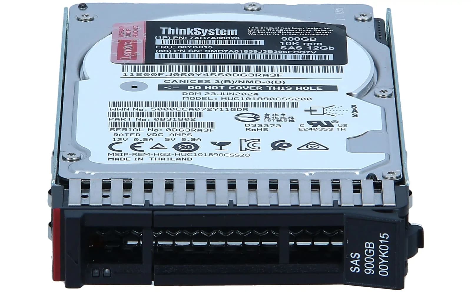 Lenovo ThinkSystem, Жёсткий диск, 900 GB, Hot-Swap, 2.5" (6.4 cm) (7XB7A00026)
