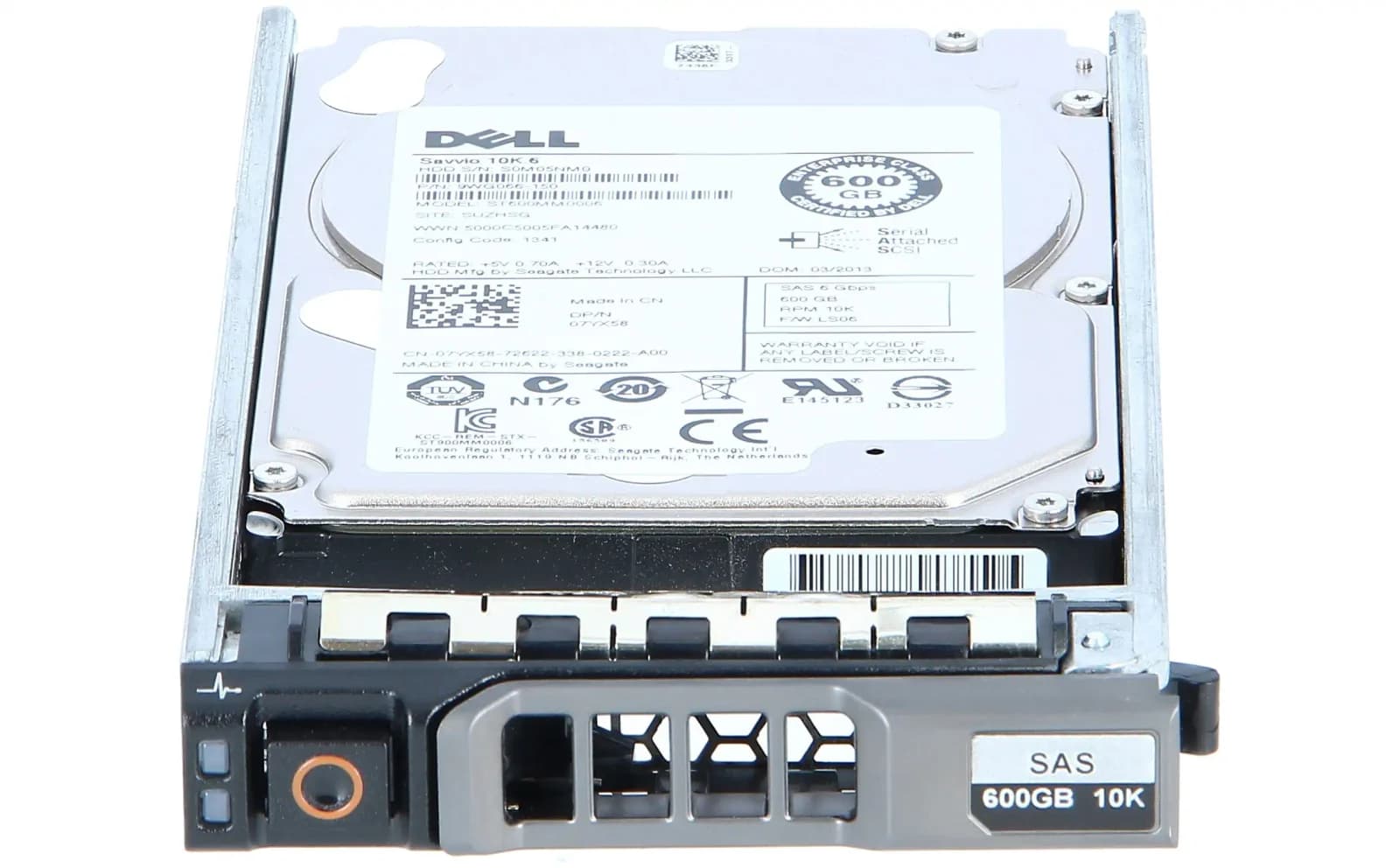DELL 600GB 10K 6G 2.5INCH SAS HDD (7YX58)