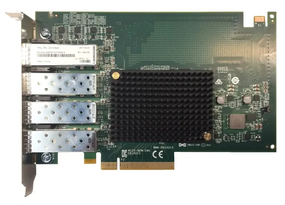 Lenovo ThinkSystem Emulex OCe14104B-NX PCIe 10Gb 4-Port SFP+ Ethernet Адаптер (7ZT7A00493)