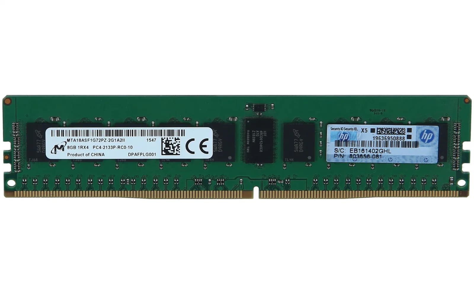 HPE HP 8GB (1x8GB) Single Rank x4 DDR4-2133 CAS-15-15-15 Registered Standard Memory Kit (803028-B21)