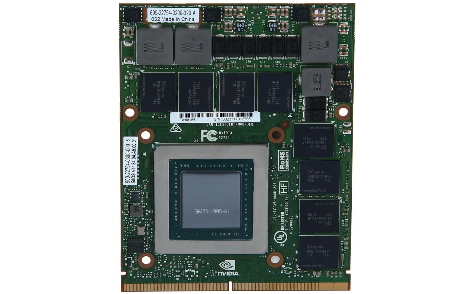 HP NVIDIA HP Tesla M6 8GB MXM 3.1 GPU Card (806127-001)