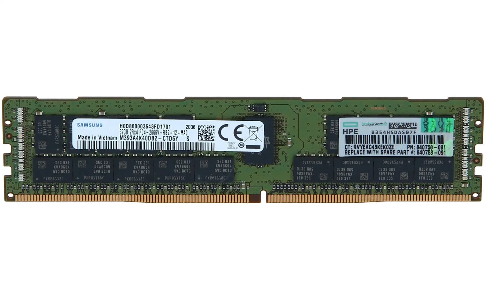 HPE SmartMemory, DDR4, Modul, 32 GB, DIMM 288-PIN (815100-H21)