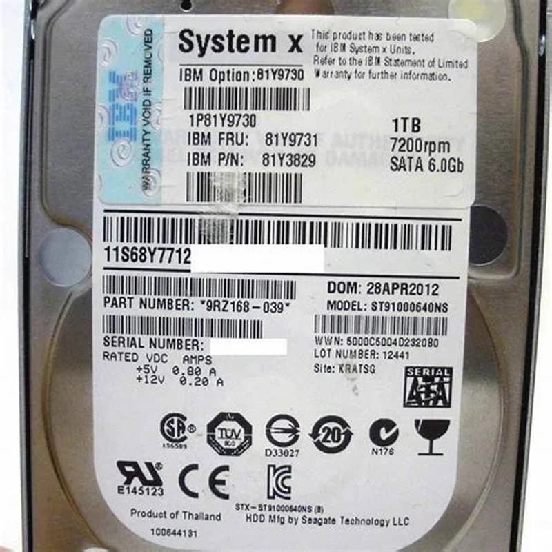 IBM HDD 1TB 7.2K SAS 2.5'', 6 Gbps (81Y3829)