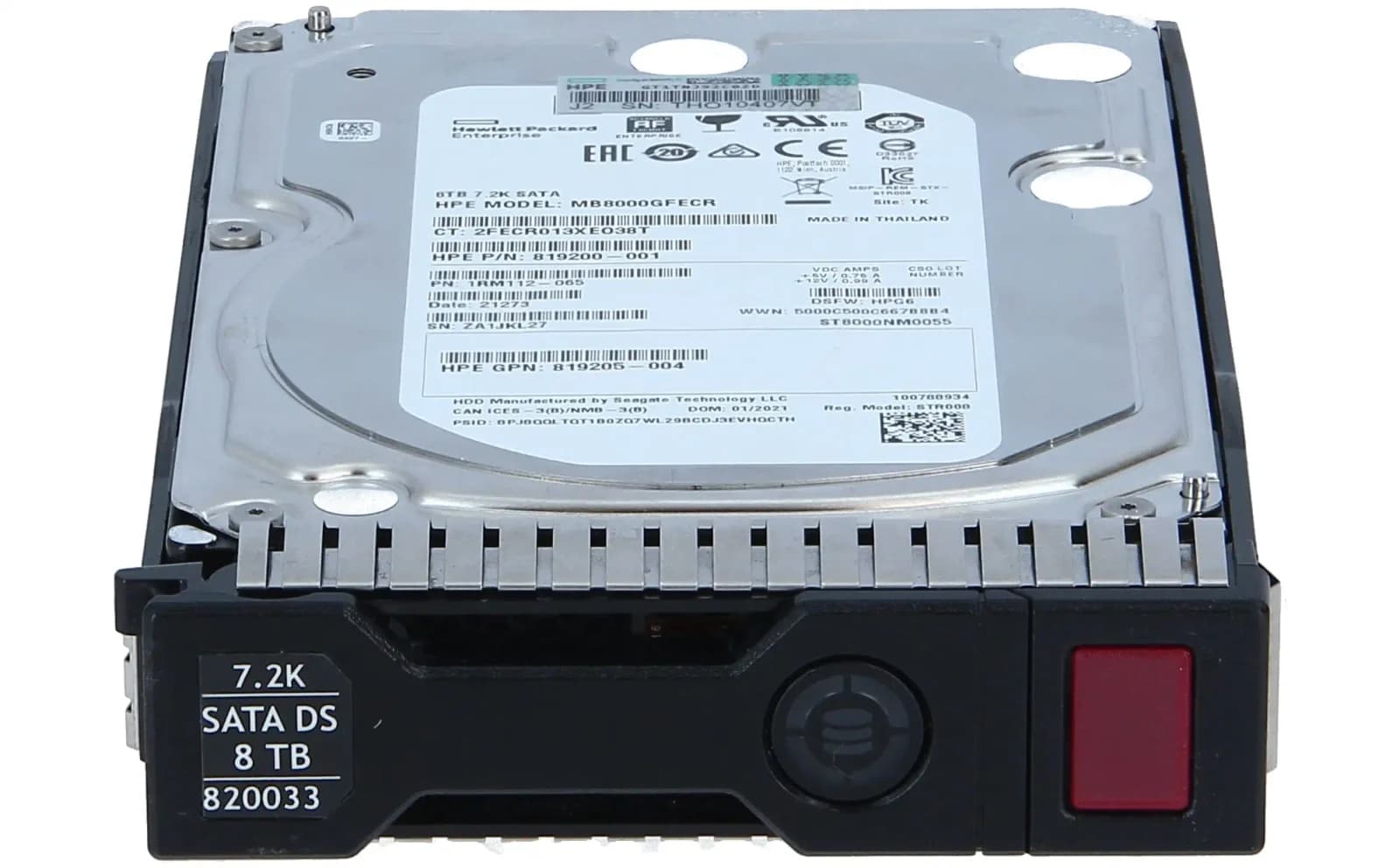 HPE Midline, sərt disk, 8 TB, daxili, 3.5" LFF (8.9 cm LFF) (820033-001)
