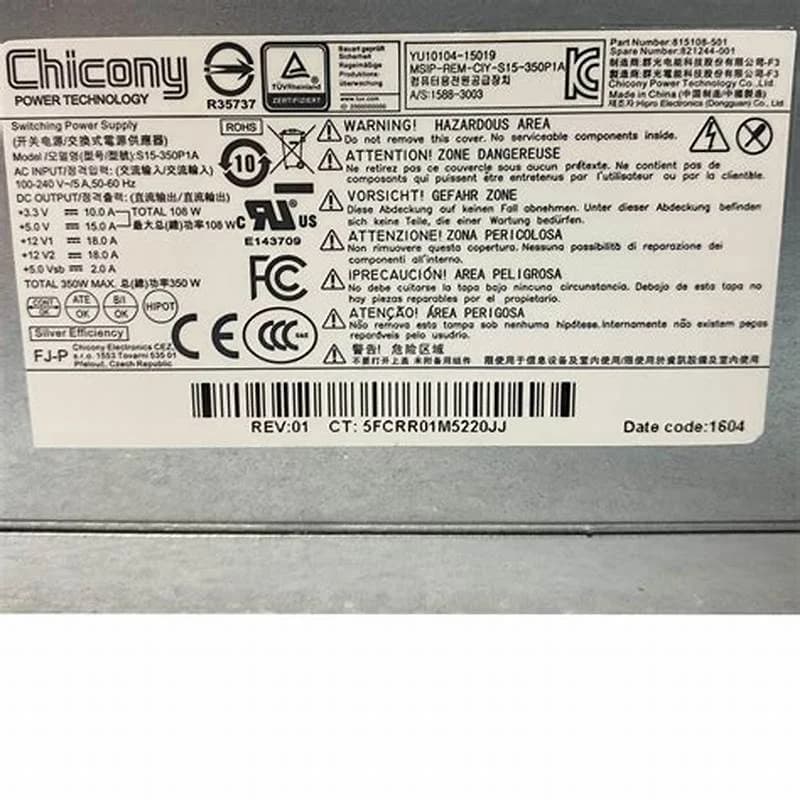 HPE 350 W, 100, 240 V, Server, ATX, ProLiant ML30 Gen9 (821244-001)