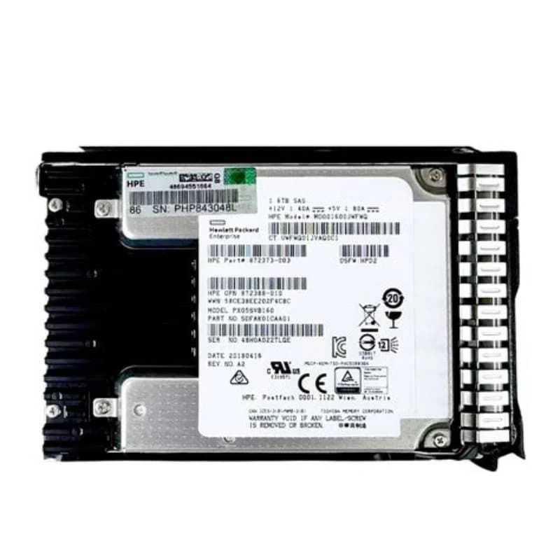 HPE Spare SPS-DRV SSD 1.6TB 12G 2.5 SAS MU PLP SC 822788-001, Solid State Disk, Serial Attached SCSI (SAS) (822788-001)