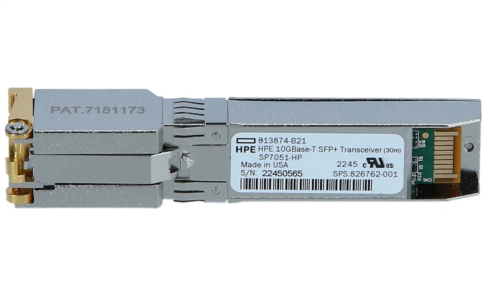 HPE HP Enterprise 10GBase T SFP+ Transceiver (826762-001)