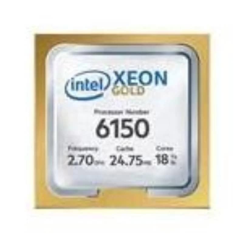HPE Intel Xeon Gold 6150, 2.7 GHz, 18-core, 36 threads, 24.75 MB cache, LGA3647 Socket (826884-L21)