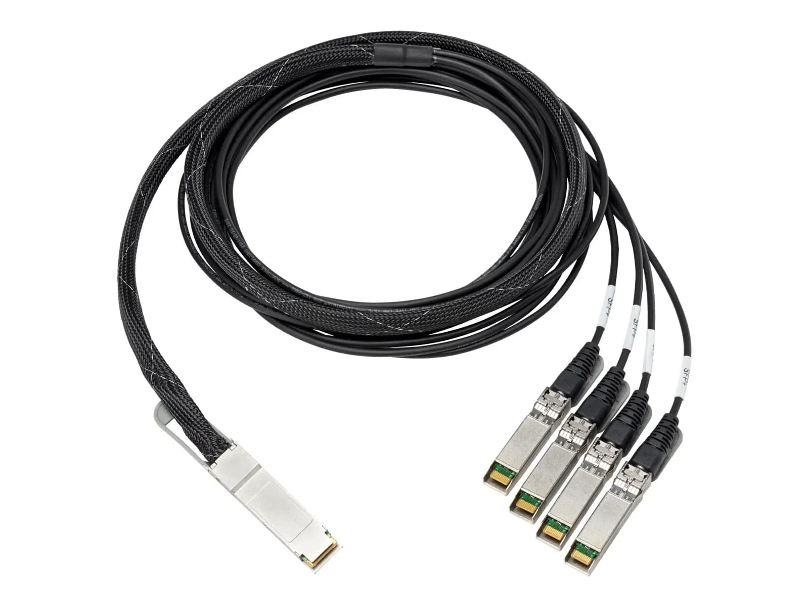 HPE Copper Cable, 100GBase direct attach cable, QSFP28 (M) to SFP28 (M), 3 m (845416-B21)