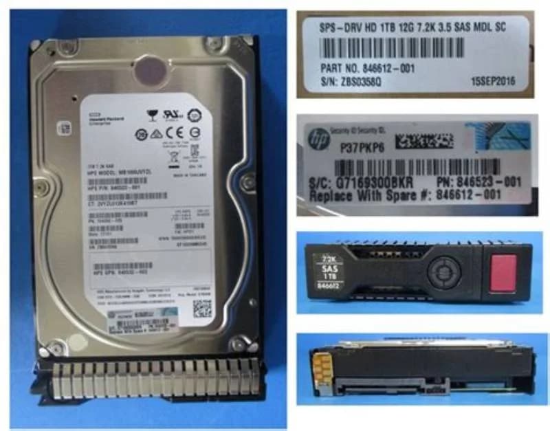 HPE 1TB SAS 12G 7.2K 25MM, Жёсткий диск, Serial Attached SCSI (SAS) (846523-001)