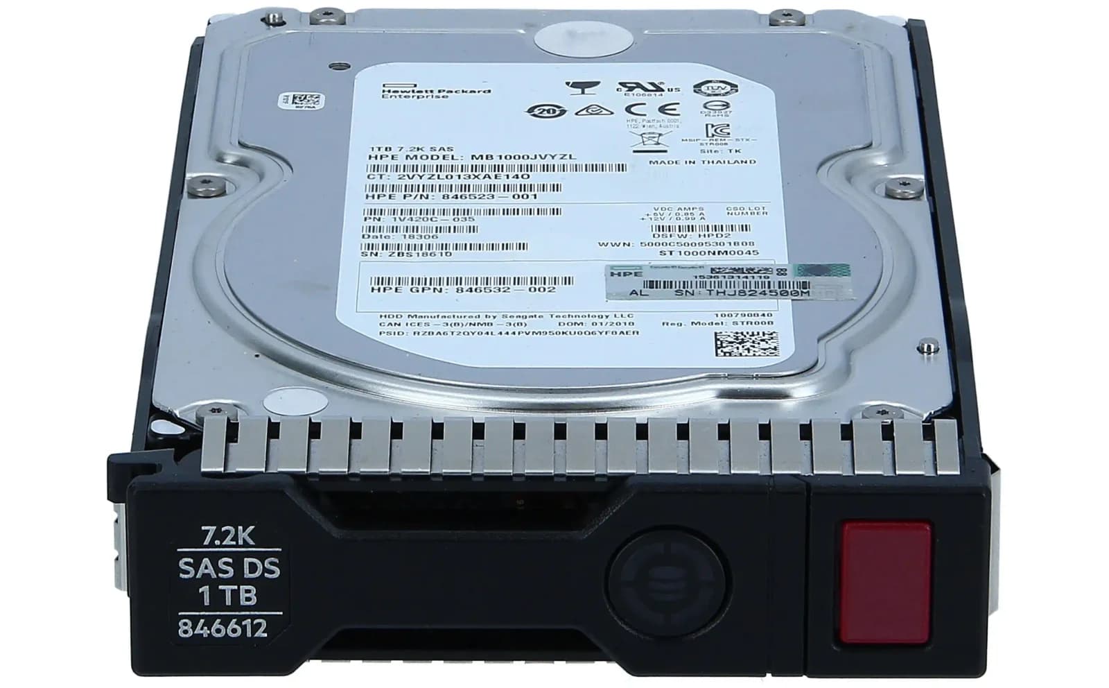 HPE 1TB SAS 12G 7.2k 3.5"" LFF HDD" (846612-001)