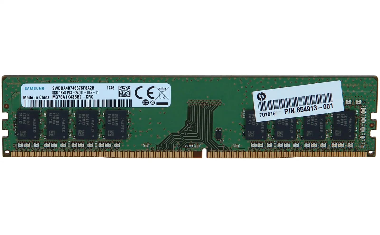 HP 8GB, DDR4, 2400MHz, 288-pin, DIMM (854913-001)