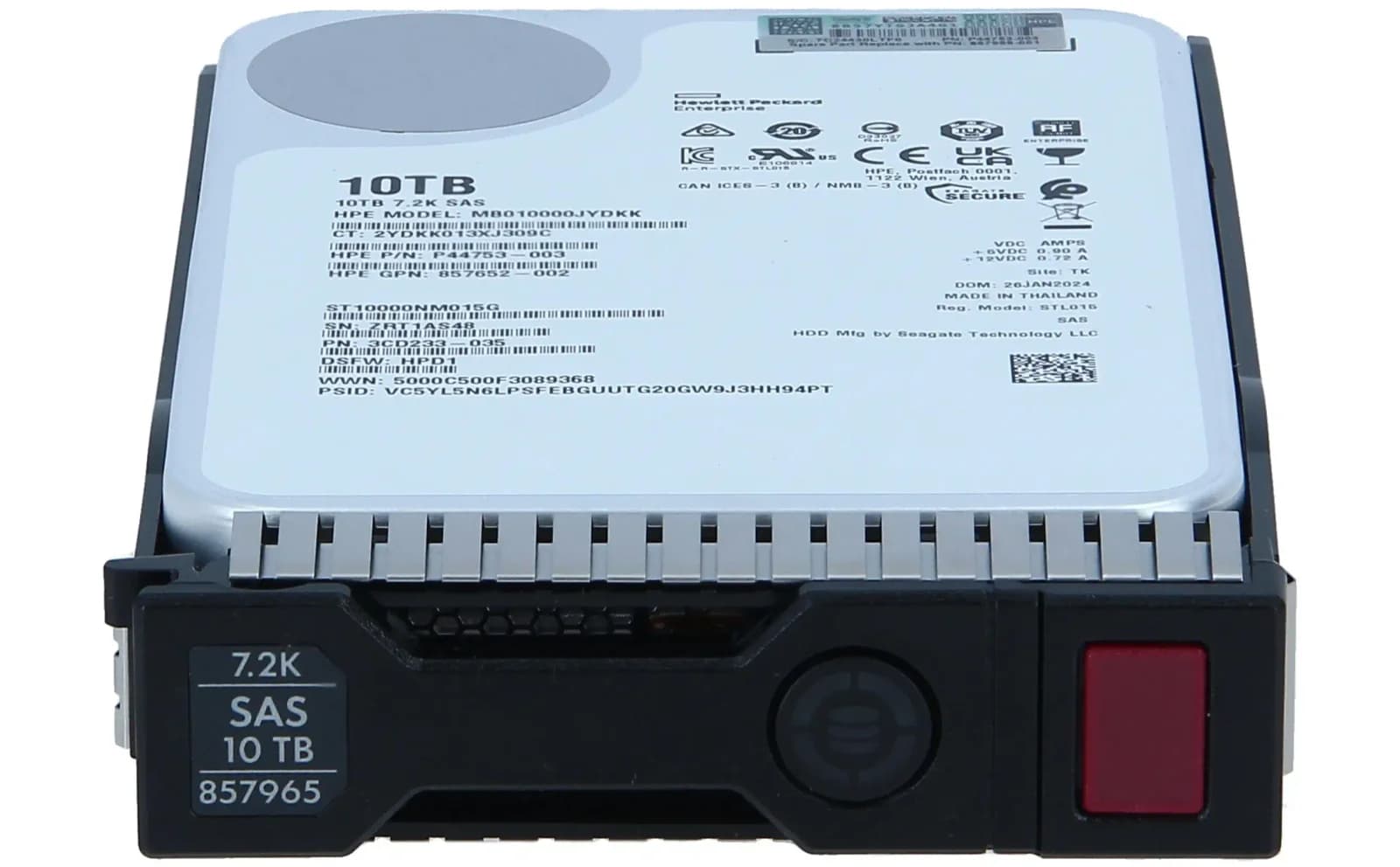 HP Dual Port, Жёсткий диск, 10 TB, Hot-Swap, 8,9 cm LFF (3,5" LFF) (857965-001)