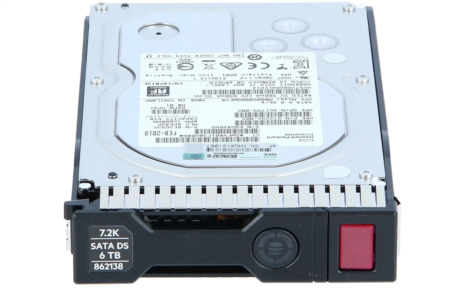 HPE 6TB SATA 7.2K LFF SC 512e DS HDD, Жёсткий диск, Serial ATA (861750-B21)