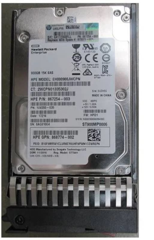HP 900GB SAS 12G 15K SFF HDD (867254-003)