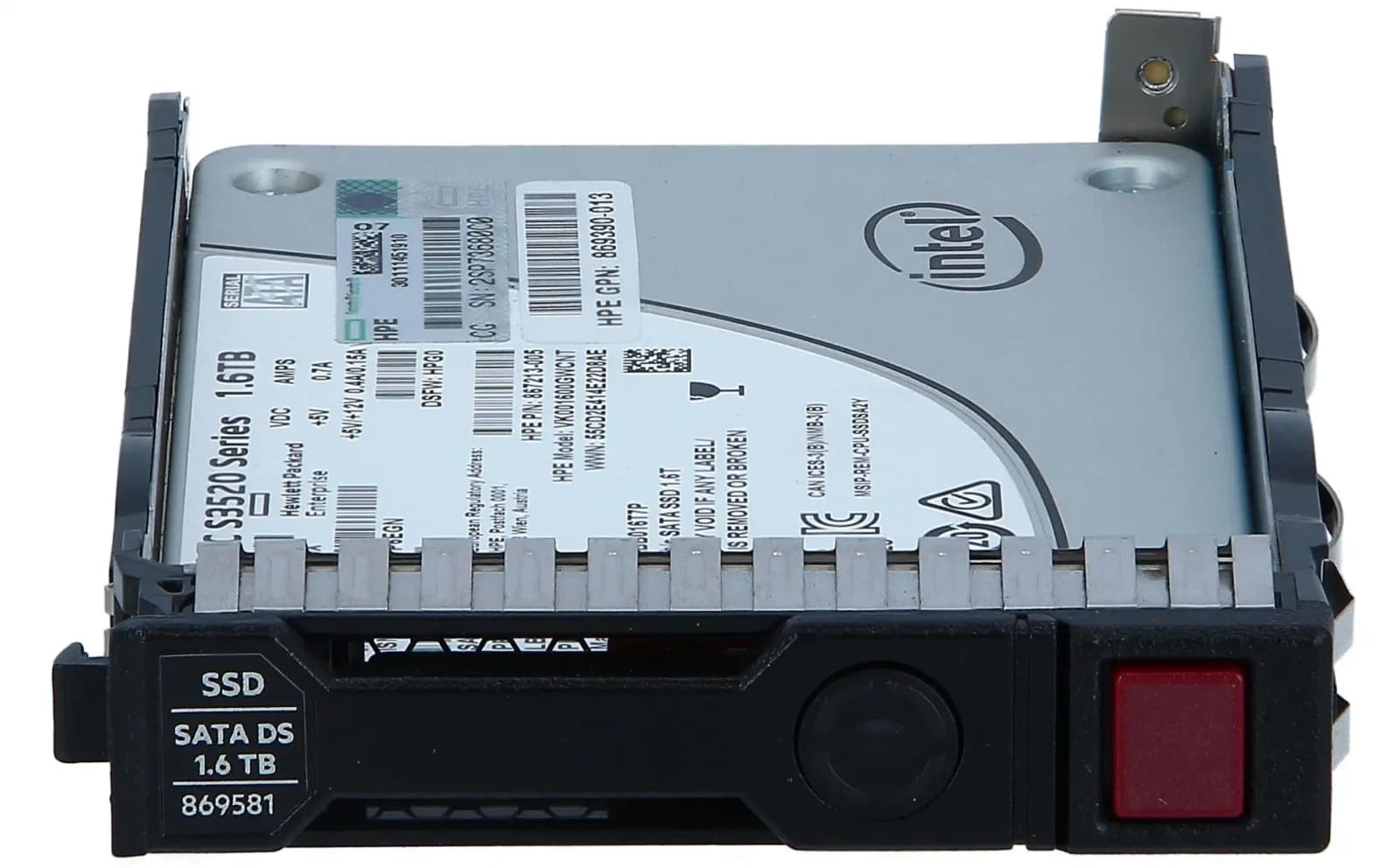 HPE Read Intensive 2,5" SATA 1.600 GB, Solid State Disk, Intern (869386-B21)