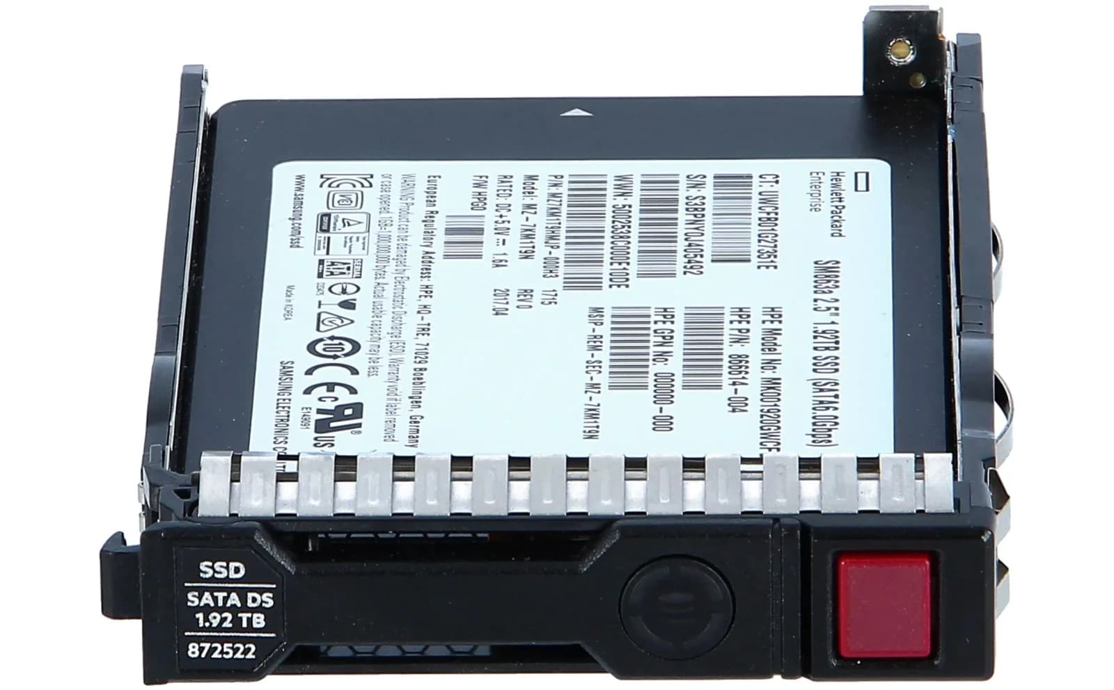 HPE HP Enterprise 872522-001 Solid State Drive (SSD) 1920 GB Serial ATA III 2.5" (872522-001)