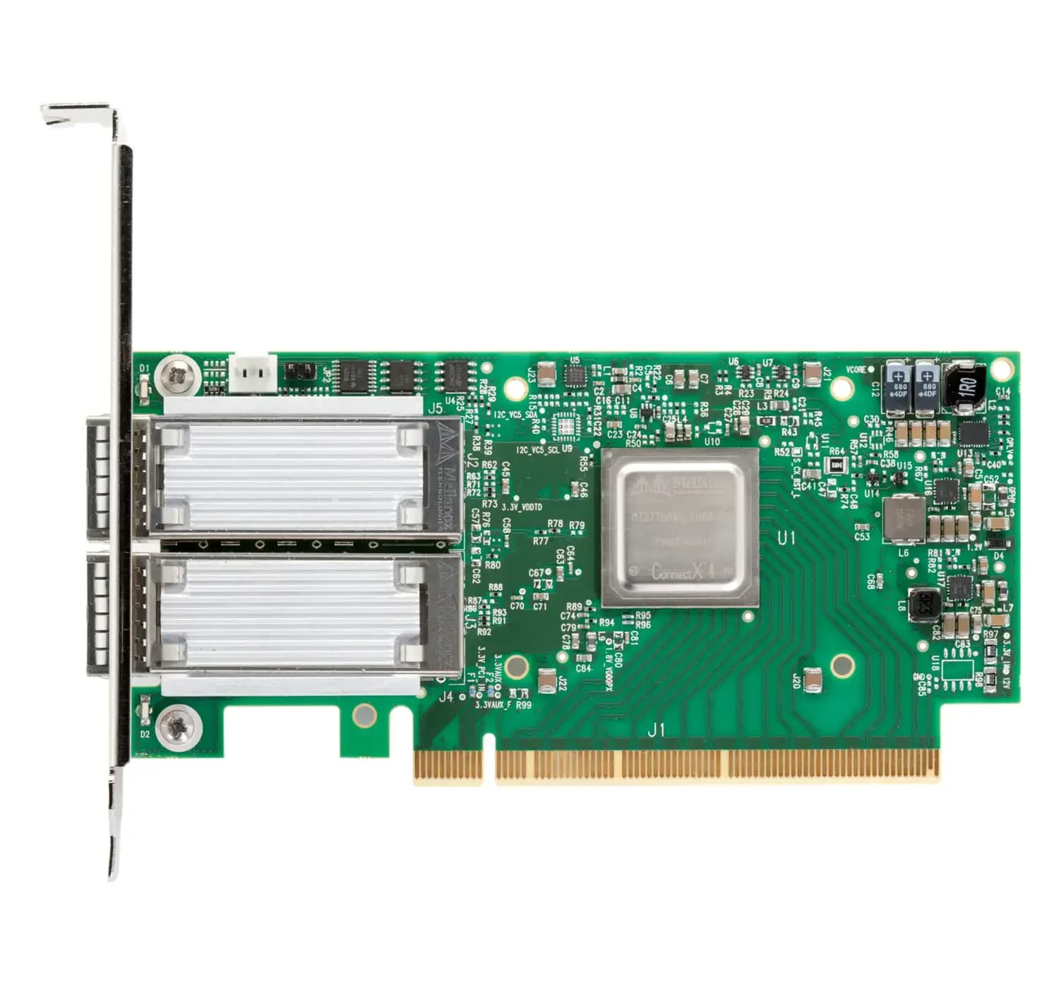 HPE 841QSFP28, Network Адаптер, PCIe 3.0 x16, 100Gb Ethernet / Infiniband EDR QSFP28 x 2 (872726-B21)