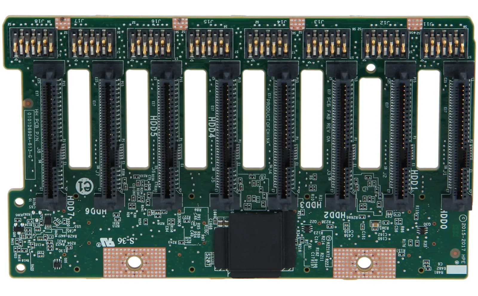HPE 8x 2.5" SFF U.2 NVMe (SCN) Hard Disk Backplane (872971-001)