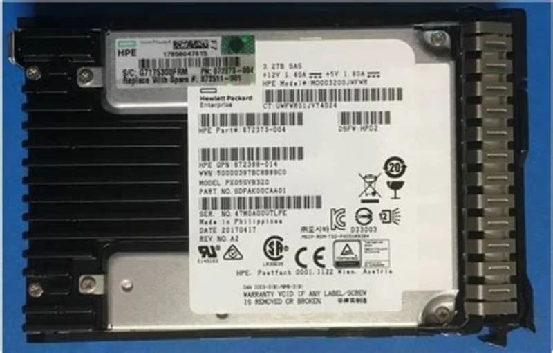 HP HPE Mixed Use-3, Solid-State-Disk, 3.2 TB, Hot-Swap, 2.5" SFF (6.4 cm SFF) (873367-B21)