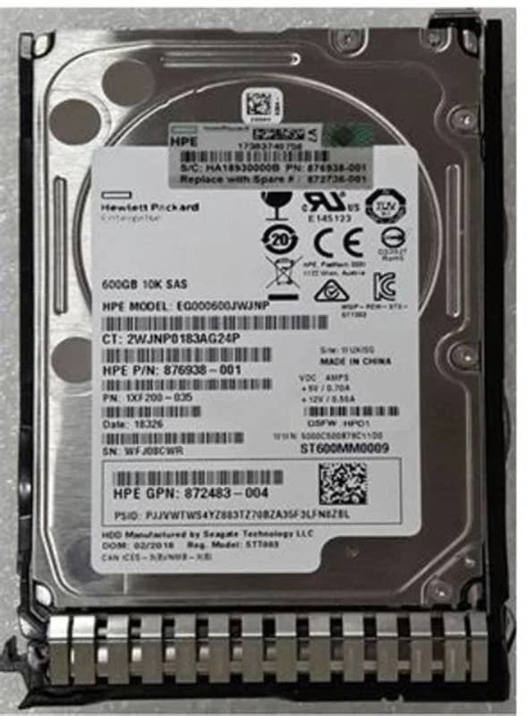 HPE 876938-001 Server sərt disk 600GB 2.5 Zoll 6.4 cm SAS II 6 Gb/s DP SPS, sərt disk, Serial Attached SCSI (SAS) (876938-001)