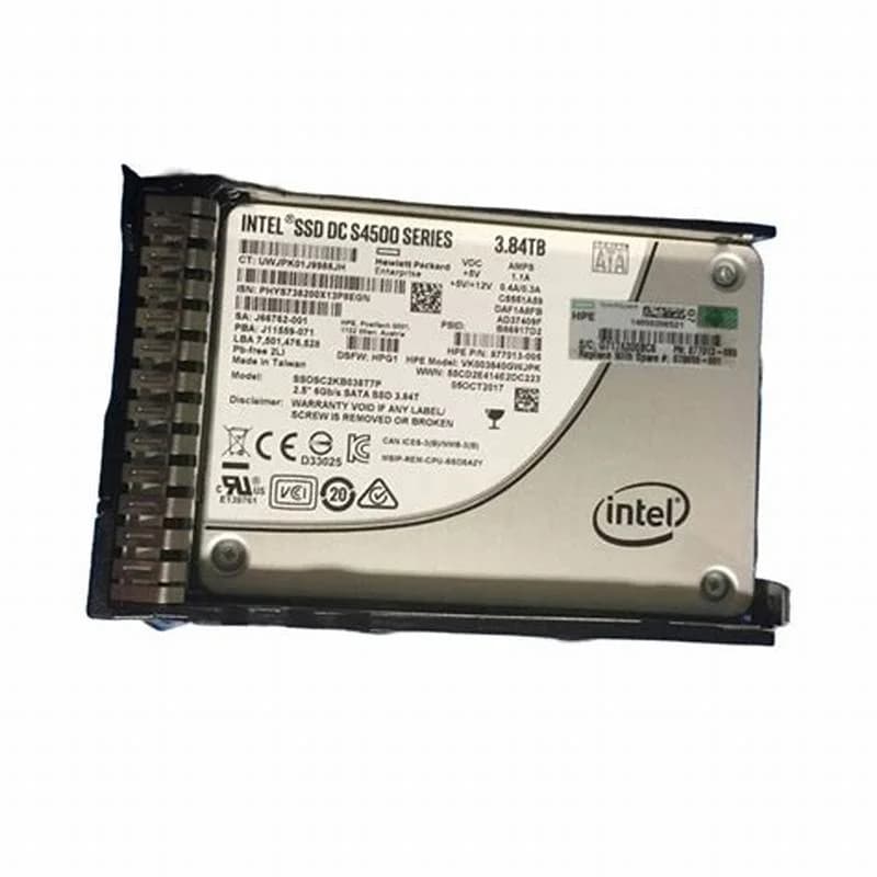 HPE 3.84TB SATA 6G Read Intensive SSD (877764-B21)