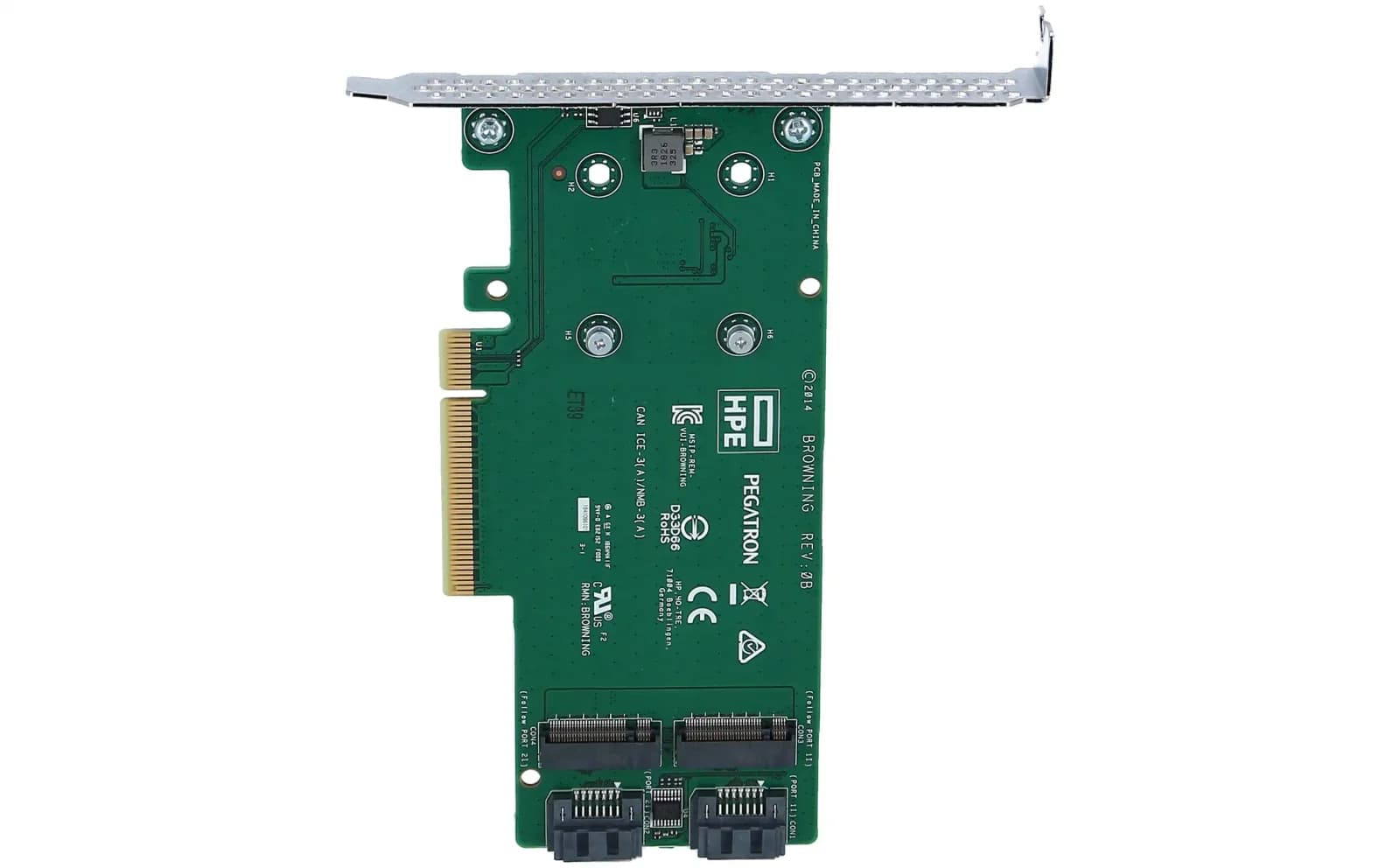 HPE HP Enterprise Universal SATA HH M.2 Kit, Solid State Disk, Serial ATA (878783-B21)