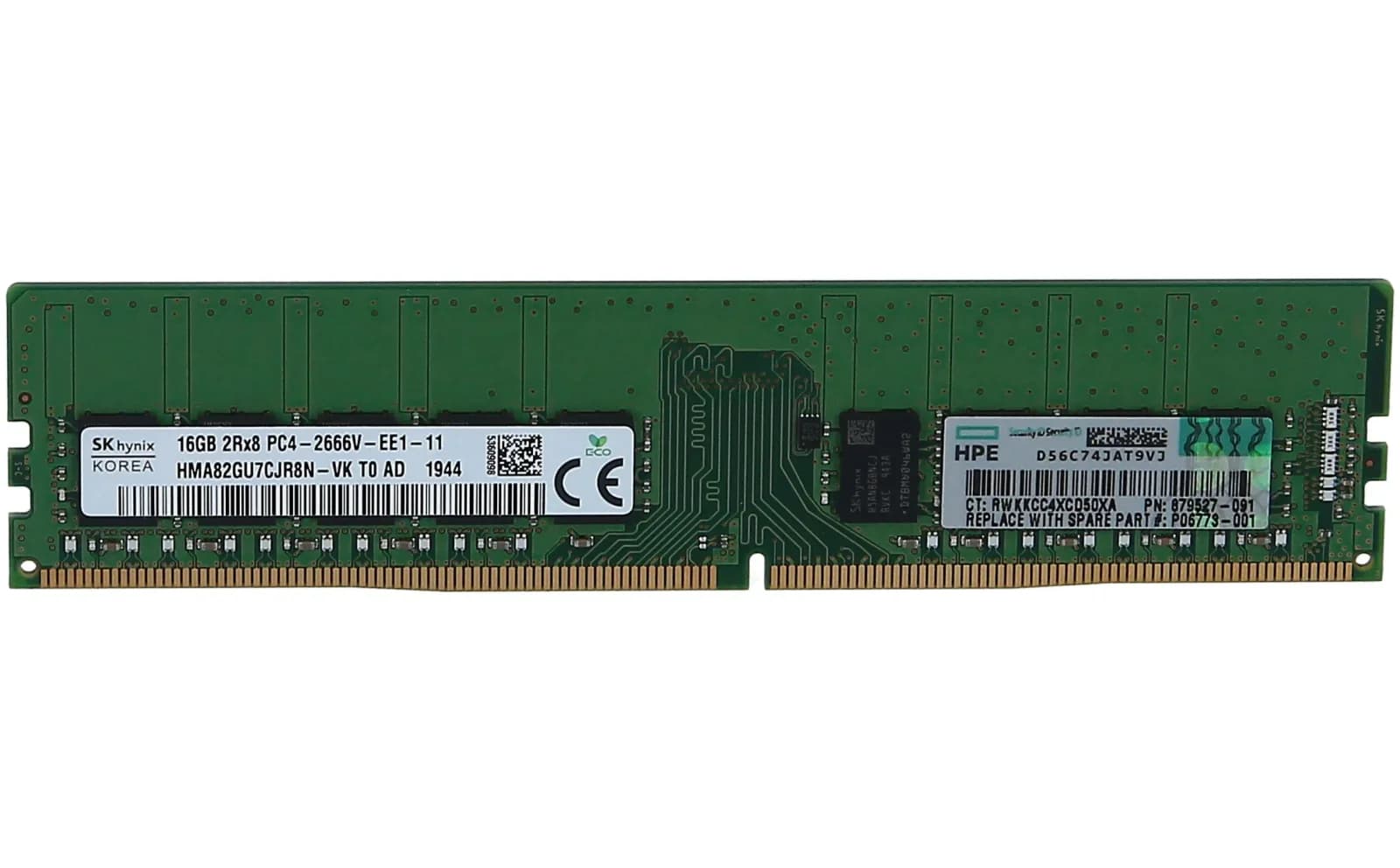 HPE 16GB 2Rx8 PC4-2666V-E STND Kit (879507-B21)