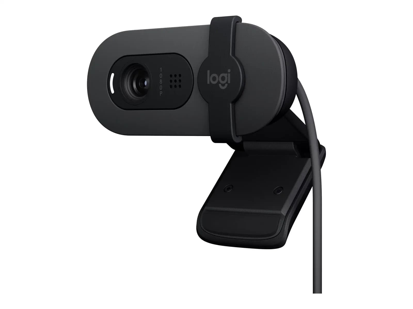 Logitech BRIO 100, Webcam, colour, 2 MP, 1920 x 1080, 1080p, 720p, audio, USB (960-001585)