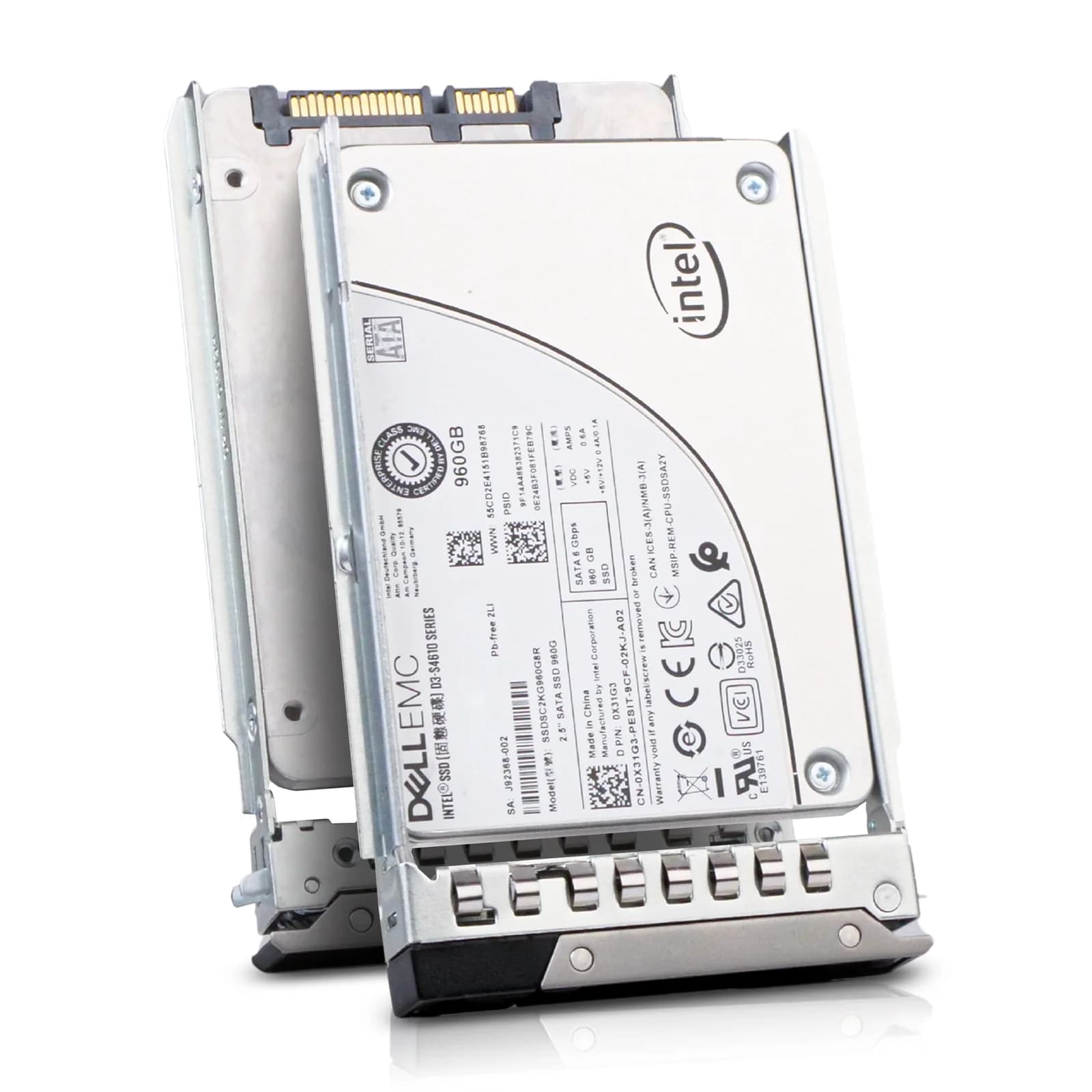 Dell 960 GB SSD, Hot-Swap, 2.5" (6.4 cm), SATA 6Gb/s, f?r PowerEdge C6420, R440, R640, R6415, R740, R740xd, R7415, R7425, R840 (2.5") (9PTC2)