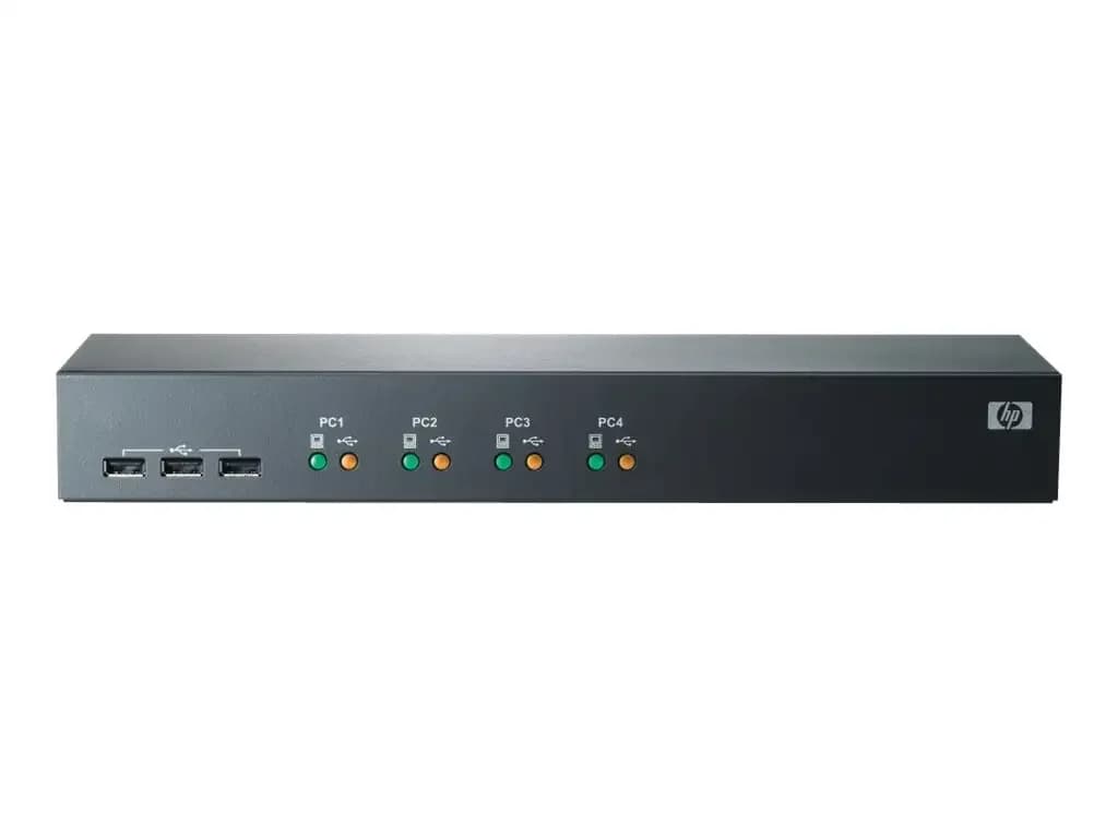 HPE Сервер Console Switch 1x4 4-Port KVM switch, PS/2, USB (AF611A)