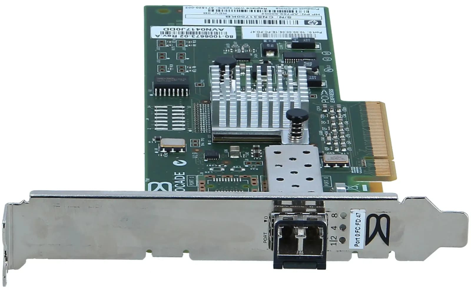 HP 81B PCIe 8Gb FC Single Port HBA (AP769B)