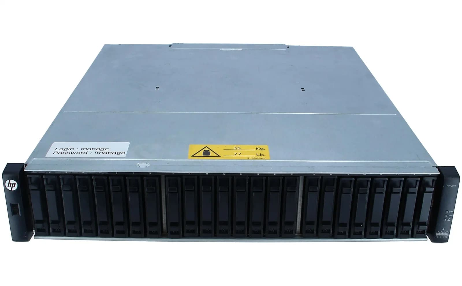 HP P2000 G3 SAS MSA Dual Cntrl SFF Array (AW594A)