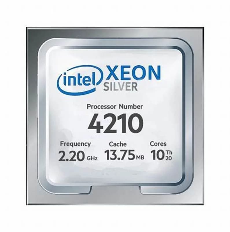 Intel Xeon Silver 4210, 2.2 GHz, 10 ядер, 20 Threads (BX806954210)