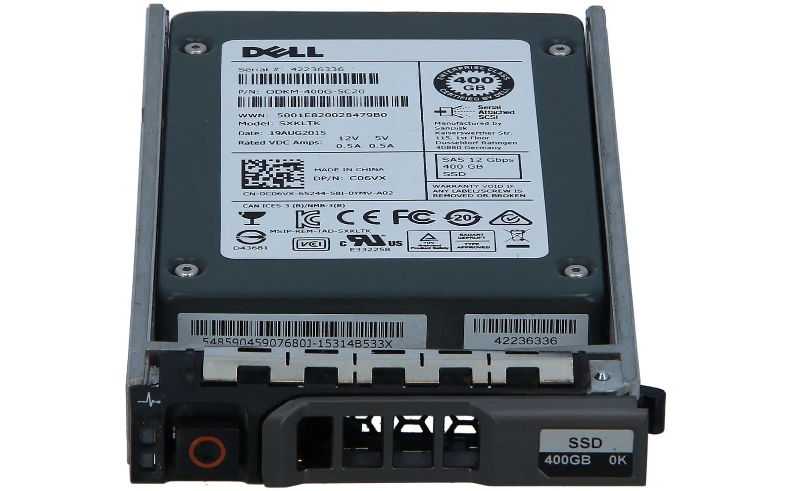DELL 400GB S300 SERIES 2.5INCH 12G SAS SSD (C06VX)