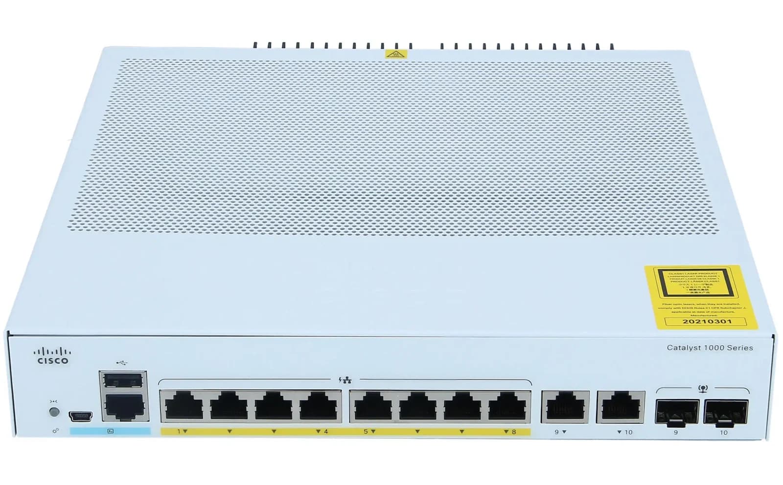 Cisco Catalyst 1000 8port GE, POE, 2x1G SFP (C1000-8P-2G-L)