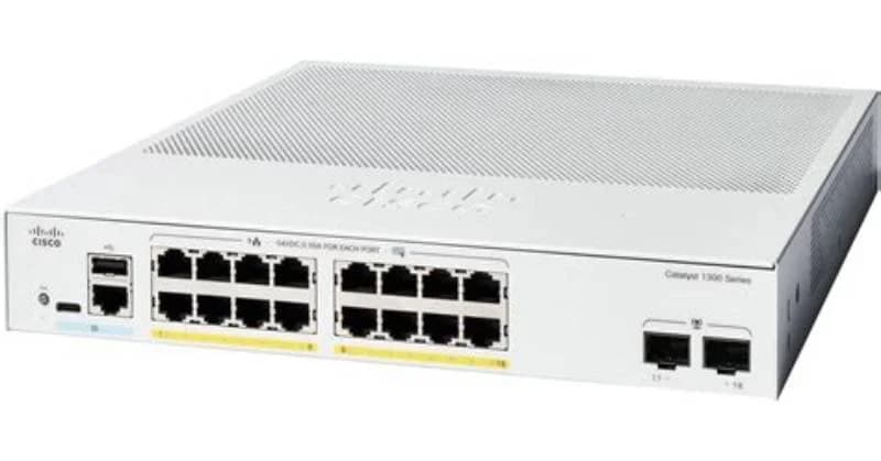 Cisco Catalyst 1300 16-port GE, Full PoE, 2x1G SFP (C1300-16FP-2G)