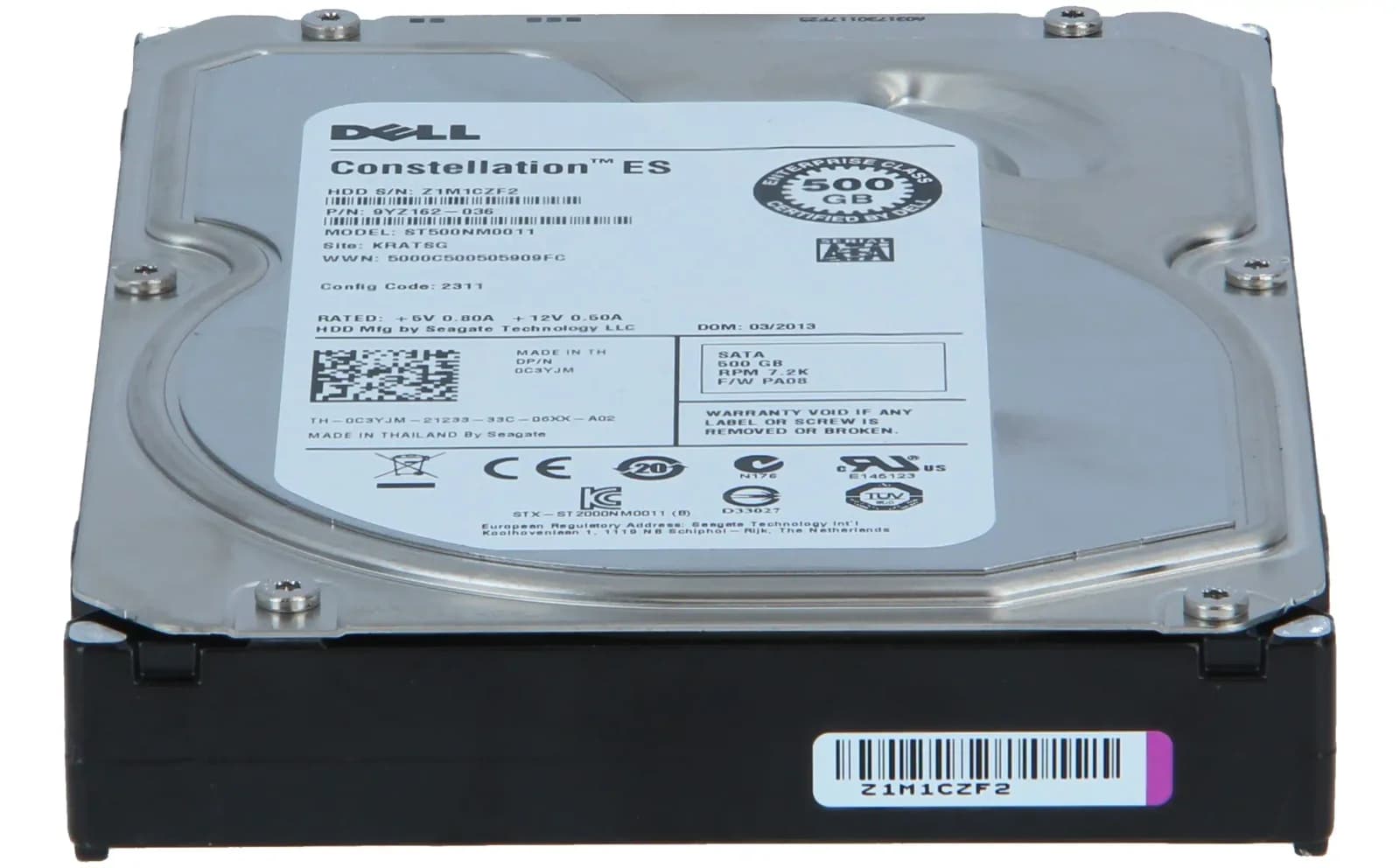 DELL 500GB 7.2K RPM SATA 3.5 HDD (C3YJM)