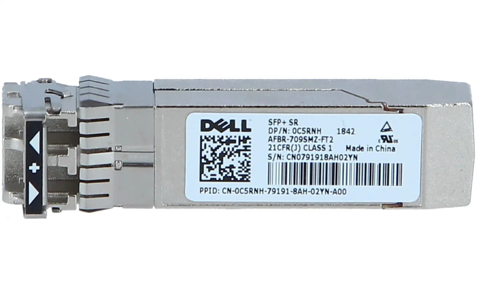 DELL SFP+ transceiver module, 10GbE, 10GBase-SR, 850 nm, 300m (C5RNH)